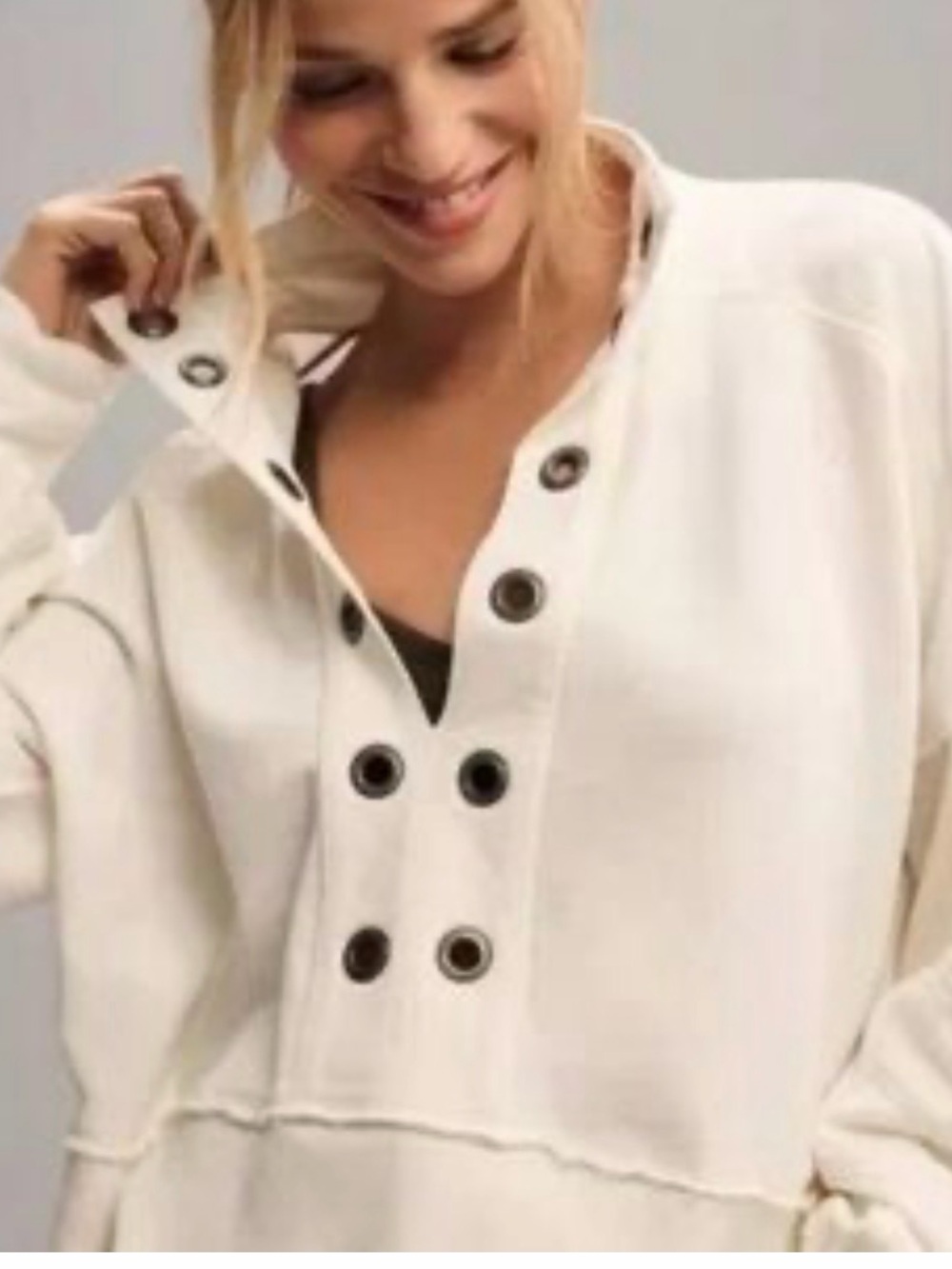 Pilcro Kamrie Grommet long sleeve XS
